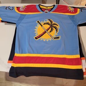 Florida Panthers Alternste Hockey Jersey with Palm Tree Logo Bobrovski